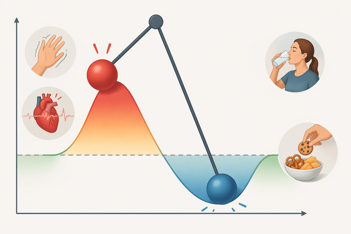 Blood sugar swings and the body’s counter-moves