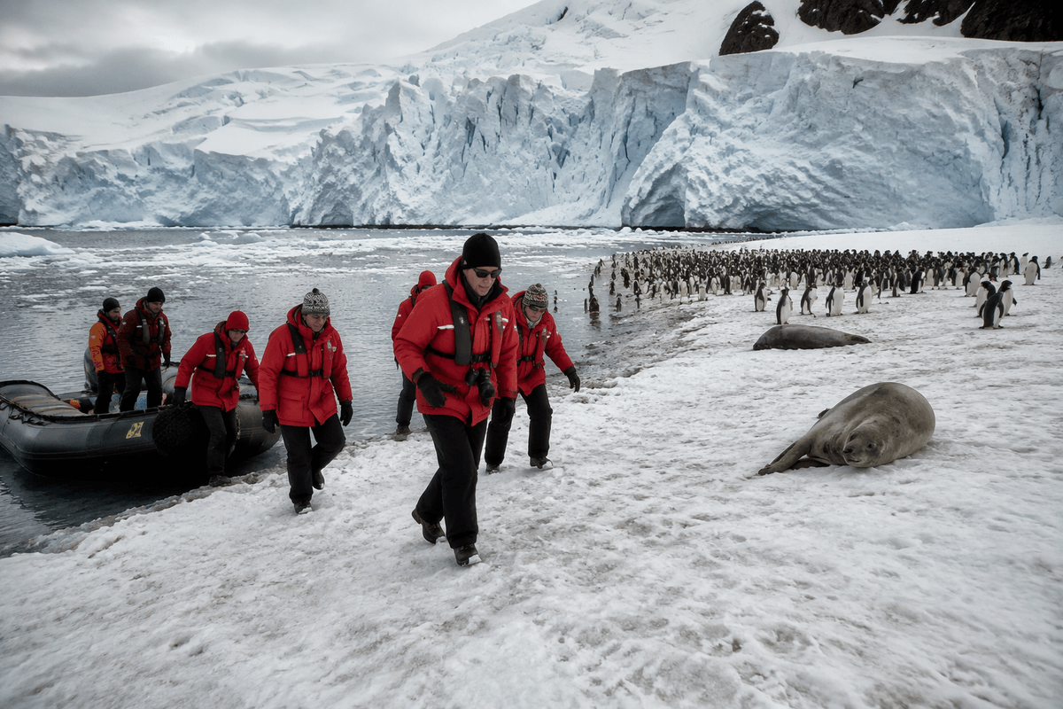 Cold-world icons: Svalbard and Antarctica